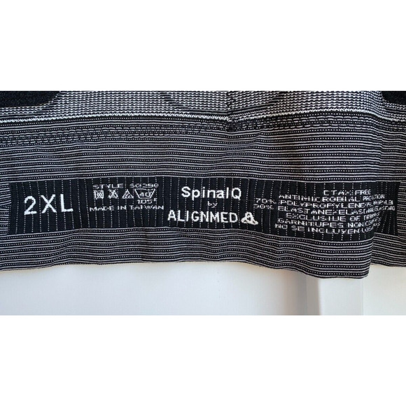 Alignmed Unisex sz 2XL Spinal Q Posture Back Support Vest Shirt Black Tank EUC! - Picture 7 of 7